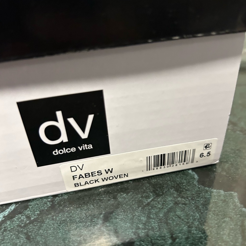 DV Dolce Vita Mulaney Mary Jane Black Woven Shoes - Picture 6 of 7